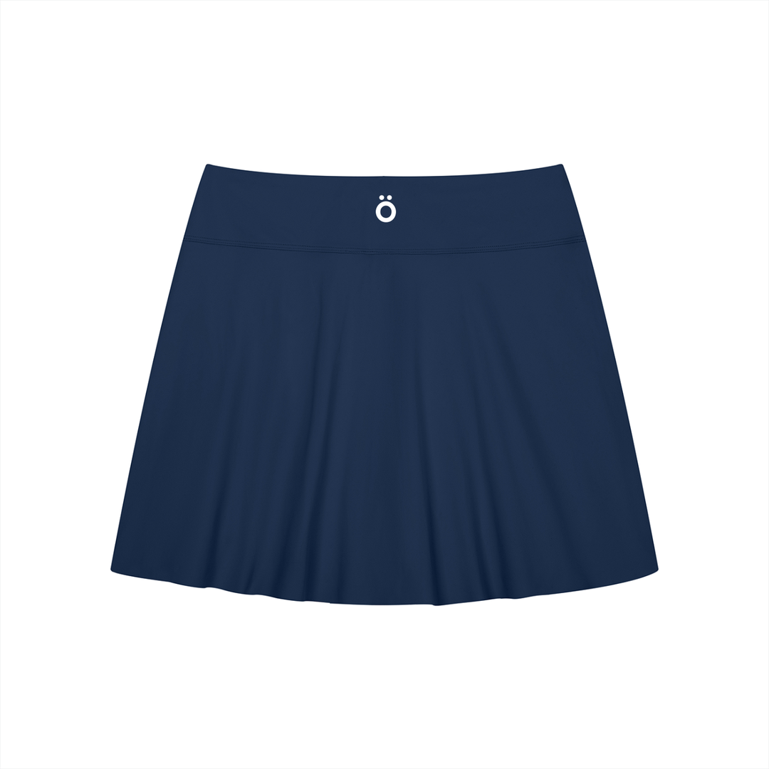 Viola A-Line Contrast Panel Slit Skirt