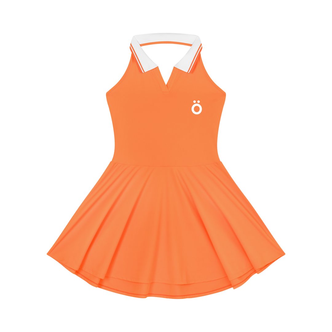 Lucia Collared Halter A-Line Tennis One Piece Dress
