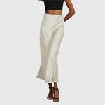 Load image into Gallery viewer, Women's Maxi Skirt High Waist Satin Bias Cut Slip Fitted Casual Going Out Style
