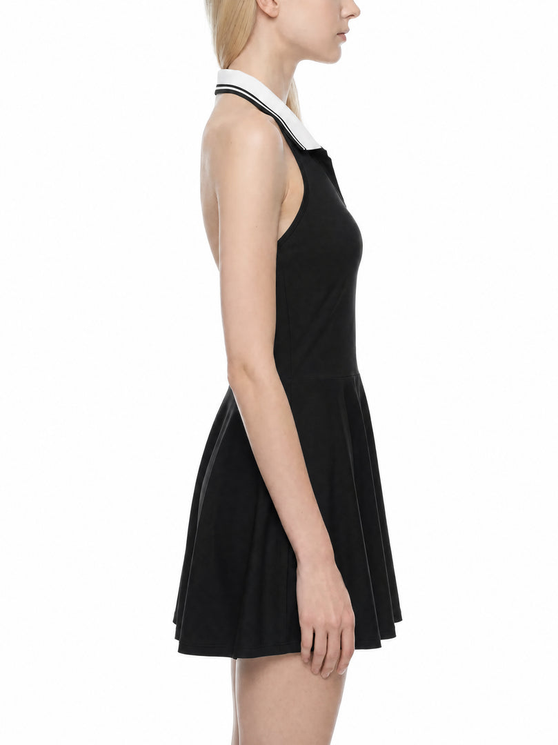 Lucia Collared Halter A-Line Tennis One Piece Dress