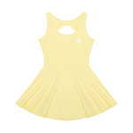 Load image into Gallery viewer, Rosalia Open-Back Tennis Dress - Black &amp; Yellow
