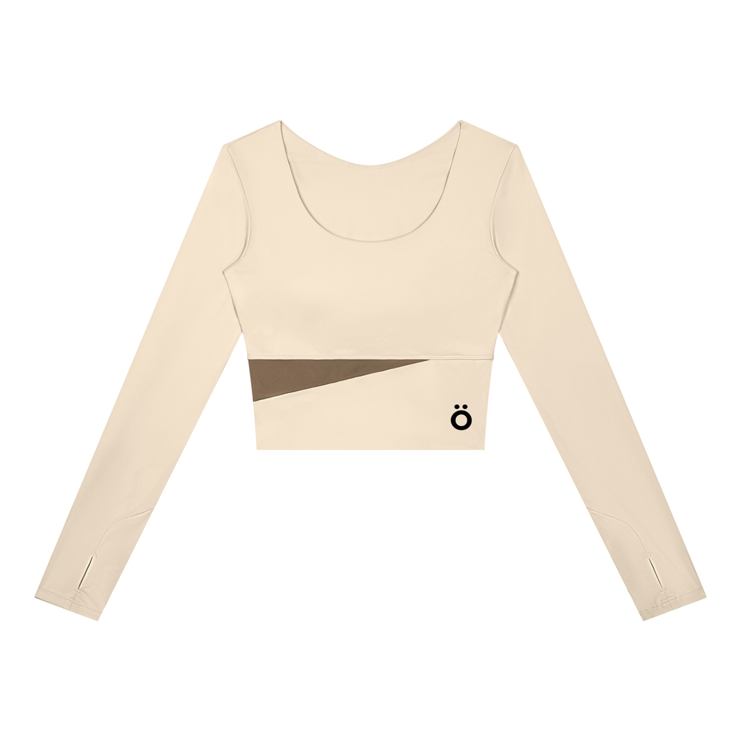 Celestia Panelled Long Sleeve Yoga T-Shirt