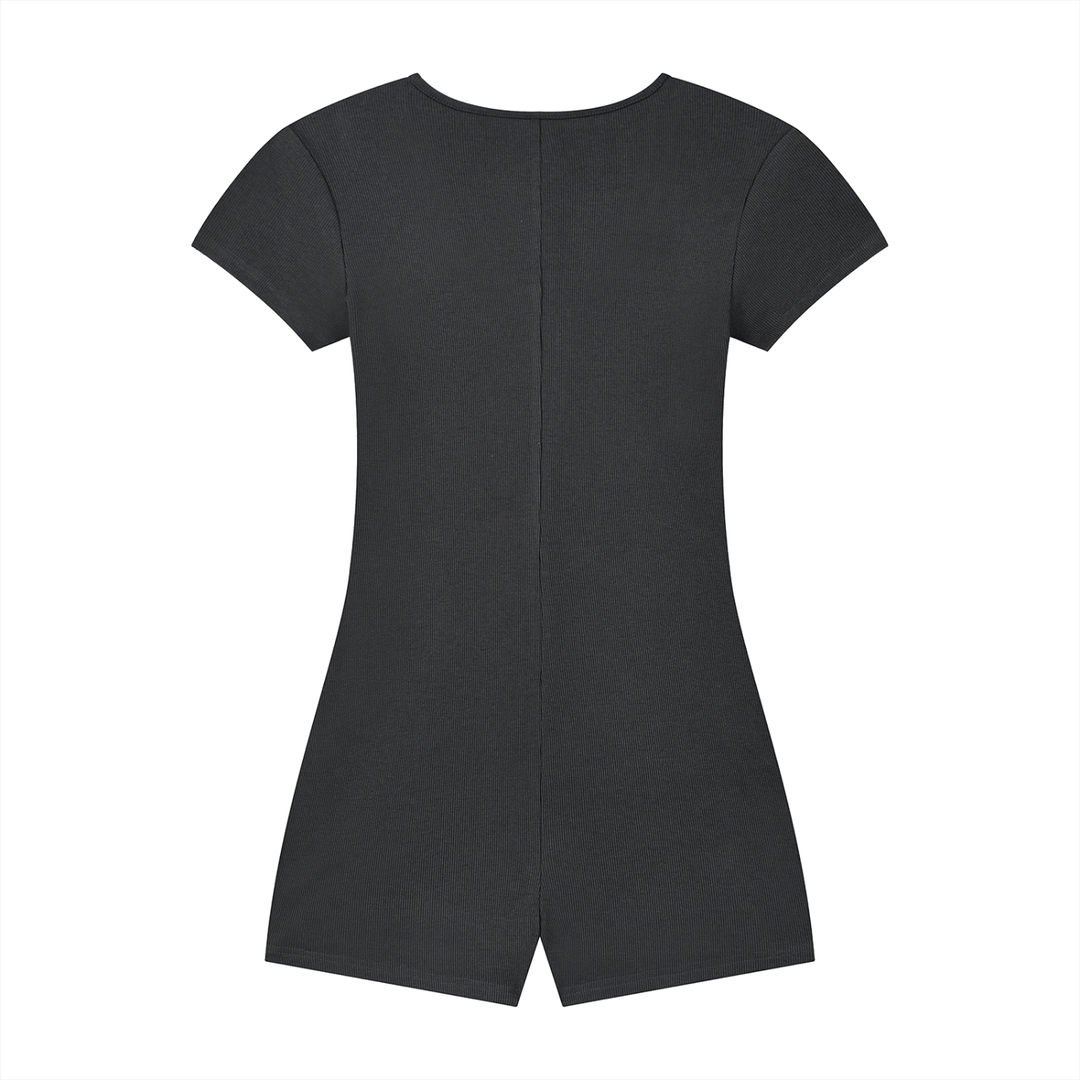Claudia Dual-Function Cape Tie-Waist Romper