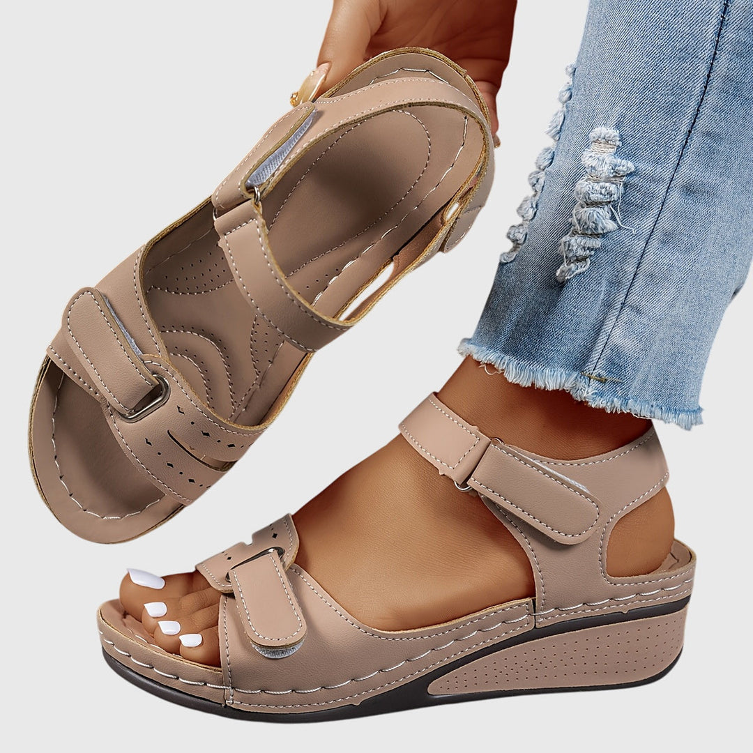 Women's Orthopedic Sandals Buckle Strap Platform Open Toe Style