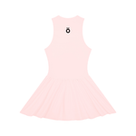 Load image into Gallery viewer, Selena Ruched Sleeveless Full-Zip Dress - In Pink, Light Yellow, &amp; Water Blue
