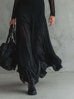 Load image into Gallery viewer, Raven | Elegant Black Going Out Dress for Black Tie Formal Style
