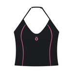 Load image into Gallery viewer, Aria+Marcella Halter Tank Top &amp; Biker Shorts Matching Set
