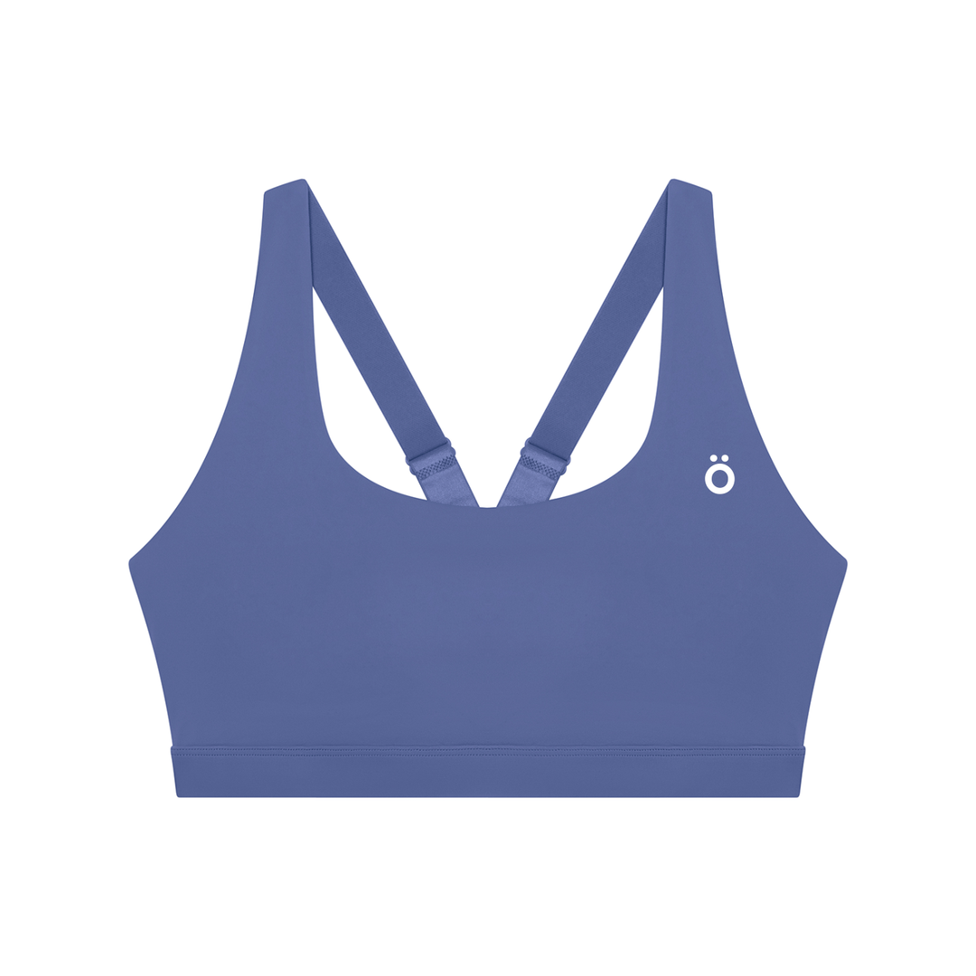 Beatrix Yoga Sports Bra - Black & Navy Blue