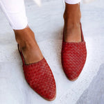 Load image into Gallery viewer, Women's Woven Mules Pointed Toe
