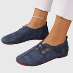 Load image into Gallery viewer, Women's Flat Shoes Soft Suede Toggle Lace Slip On Barefoot Style
