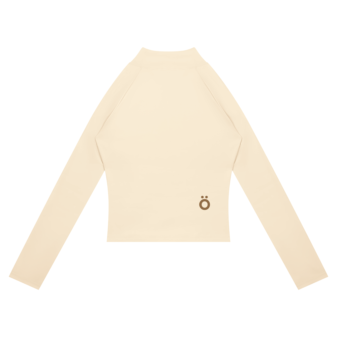 Cassia Slit Panel Yoga Jacket - In Khaki