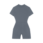 Load image into Gallery viewer, Maxima Quarter-Zip Short Sleeve Romper
