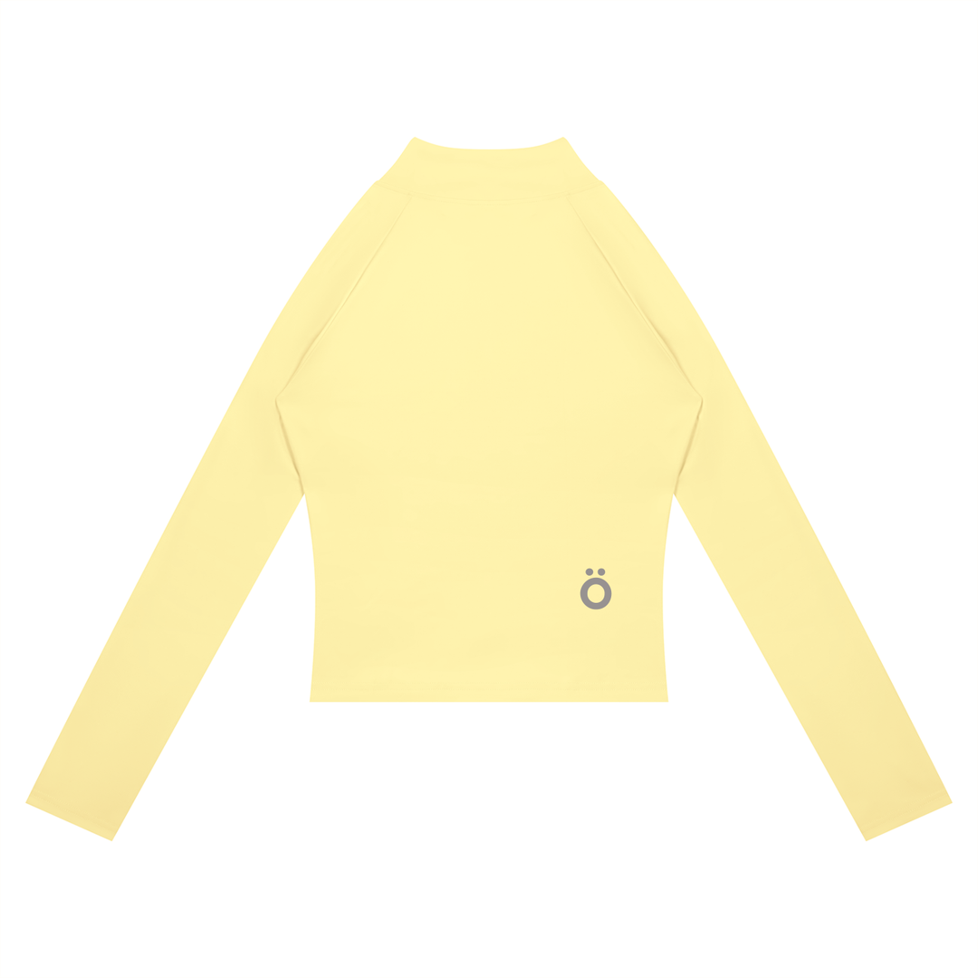 Cassia Slit Panel Yoga Jacket - in Yellow