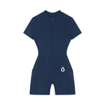 Load image into Gallery viewer, Maxima Quarter-Zip Short Sleeve Romper
