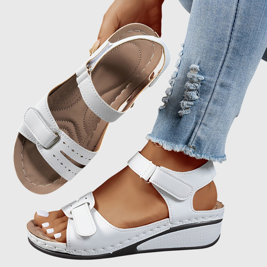 Women's Orthopedic Sandals Buckle Strap Platform Open Toe Style