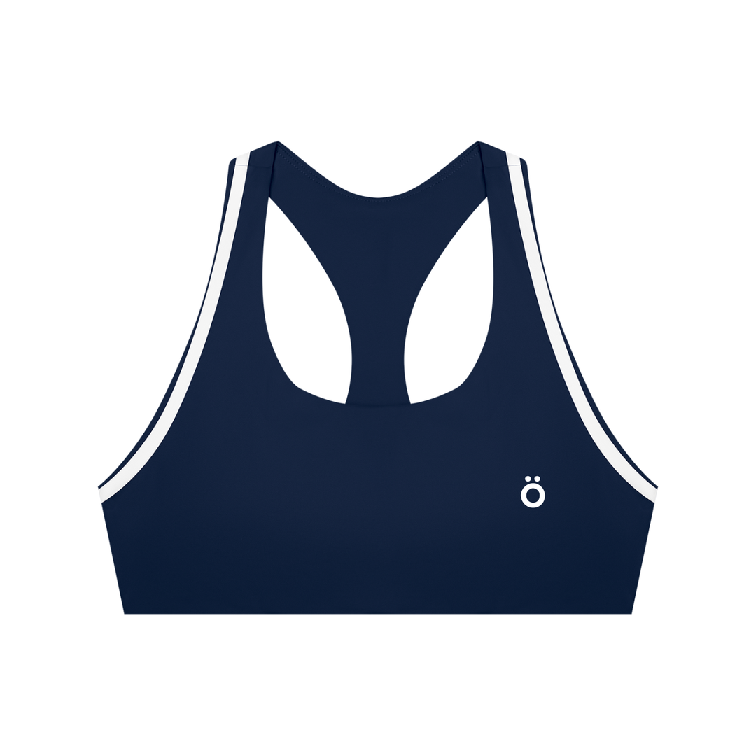 Gaia Striped Halter Yoga Sports Bra