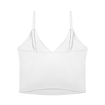 Load image into Gallery viewer, Tertia V-Neck Yoga Tank Top - Pink &amp; White
