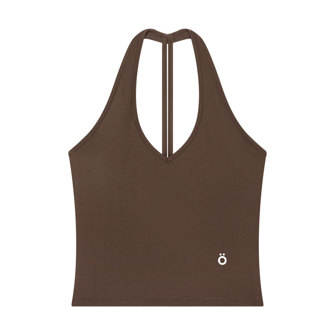 Stella Halter V-Neck Yoga Tank Top