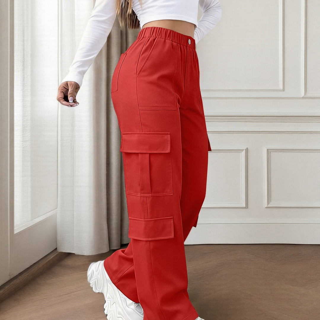 Women's Cargo Pants High Waist Wide Leg Relaxed Flowing Style