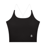 Load image into Gallery viewer, Tullia Block Yoga Tank Top - In Black &amp; Coffee

