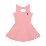 Load image into Gallery viewer, Rosalia Open-Back Tennis Dress - White &amp; Pink
