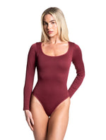 Load image into Gallery viewer, Snatch Them CocoaPlums! | Long Sleeve Thong Bodysuit
