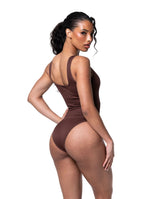Load image into Gallery viewer, Snatch Them CocoaPlums! | Ribbed Snatched Shapewear Bodysuit
