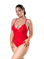 Load image into Gallery viewer, Snatch Them CocoaPlums! | Shapewear Laced Bodysuit
