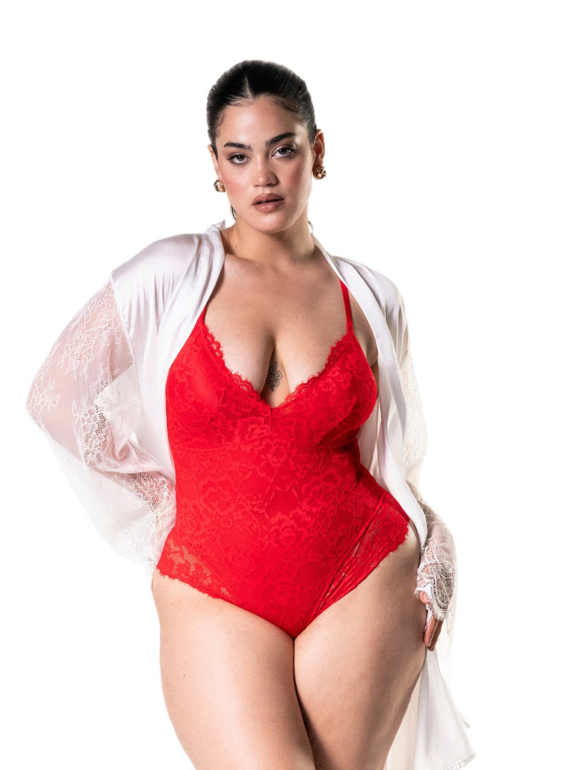 Snatch Them CocoaPlums! | Shapewear Laced Bodysuit