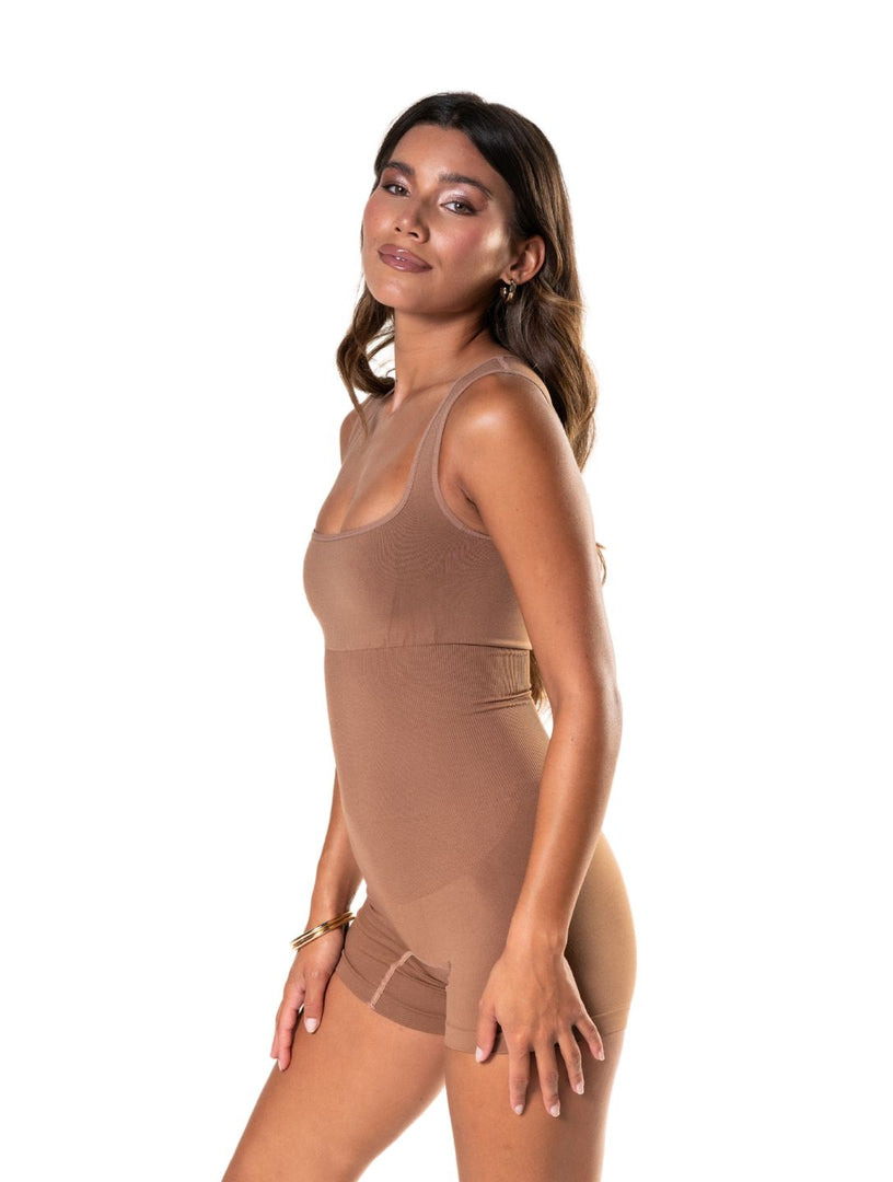 Snatch Them CocoaPlums! | Square Neck Shapewear Jumpsuit