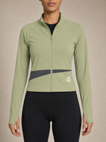 Load image into Gallery viewer, Cassia Slit Panel Yoga Jacket
