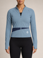 Load image into Gallery viewer, Cassia Slit Panel Yoga Jacket
