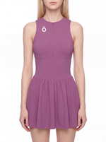 Load image into Gallery viewer, Selena Ruched Sleeveless Full-Zip Dress
