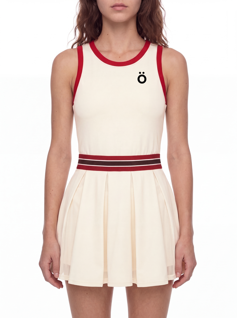 Serena Block A-Line Sleeveless Dress