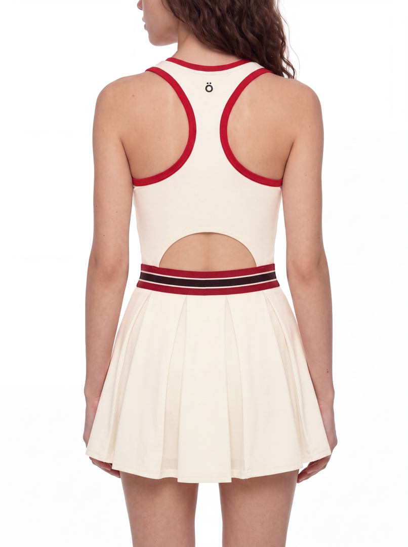 Serena Block A-Line Sleeveless Dress