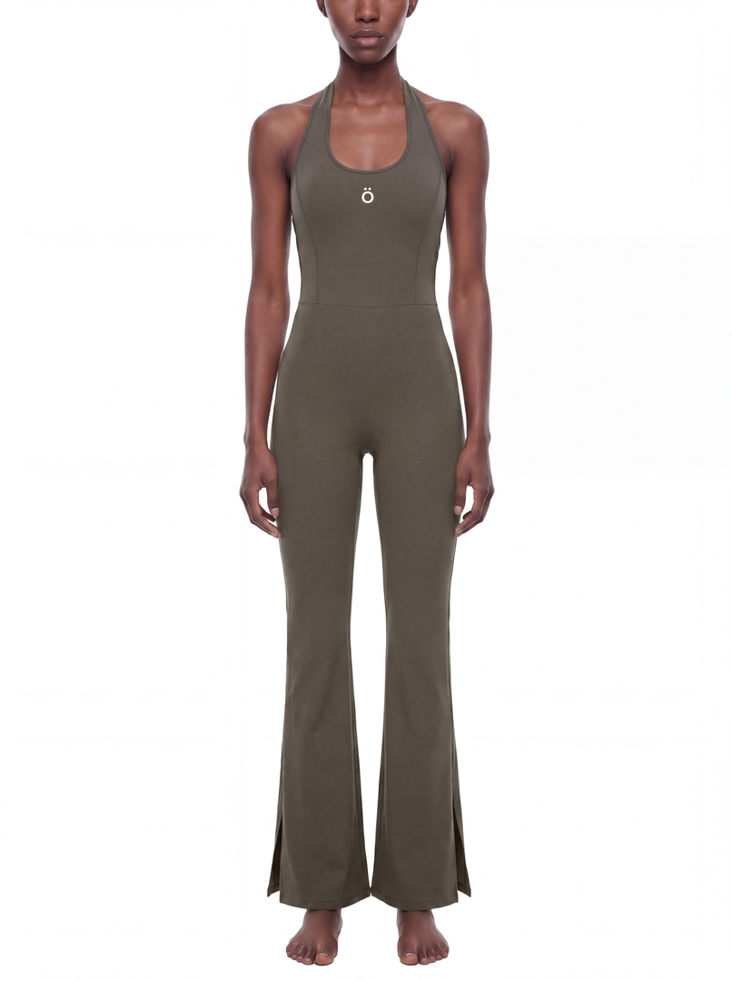 Valeria Halter Flared Jumpsuit