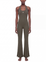 Valeria Halter Flared Jumpsuit