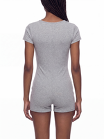 Load image into Gallery viewer, Claudia Dual-Function Cape Tie-Waist Romper
