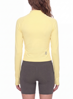 Load image into Gallery viewer, Cassia Slit Panel Yoga Jacket - in Yellow
