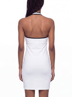 Load image into Gallery viewer, Aurelia Binding Tight Halter Dress - In White
