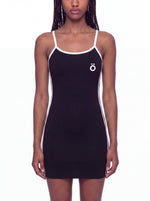 Load image into Gallery viewer, Paulina Block Mini Dress - In Black
