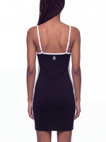 Load image into Gallery viewer, Paulina Block Mini Dress - In Black
