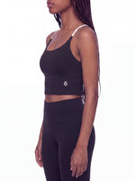 Load image into Gallery viewer, Tullia Block Yoga Tank Top - In Black &amp; Coffee
