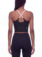 Load image into Gallery viewer, Tullia Block Yoga Tank Top - In Black &amp; Coffee
