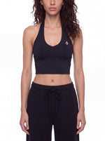 Load image into Gallery viewer, Severina Halter Yoga Sports Bra - In Black
