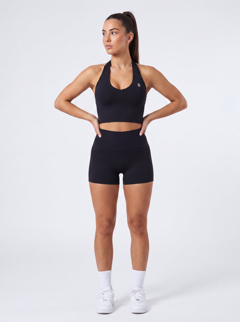 Severina Halter Yoga Sports Bra - In Black