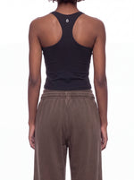 Load image into Gallery viewer, Sabina Crop Yoga Tank Top - In Black
