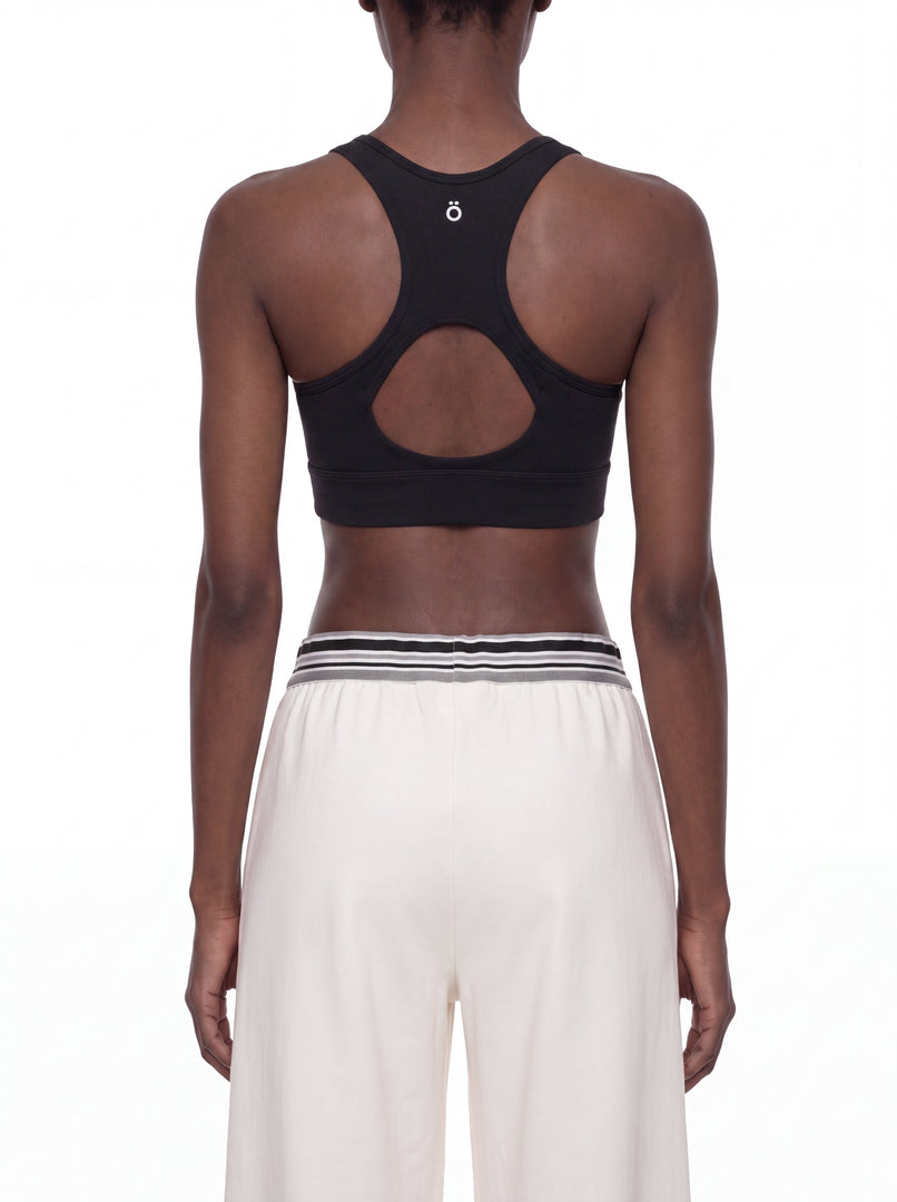 Priscilla Cropped Zip Yoga Sports Bra
