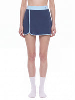 Load image into Gallery viewer, Regina Block A-Line Skort - In Navy Blue
