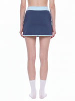 Load image into Gallery viewer, Regina Block A-Line Skort - In Navy Blue
